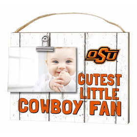 KH Sports Fan 10" x 8" Oklahoma State Cowboys Clip It Weathered Baby Logo Collage Photo Frame