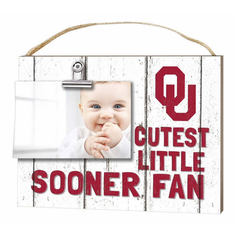 KH Sports Fan 10" x 8" Oklahoma Sooners Clip It Weathered Baby Logo Collage Photo Frame