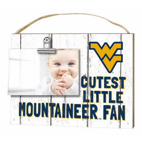 KH Sports Fan 10" x 8" West Virginia Mountaineers Clip It Weathered Baby Logo Collage Photo Frame