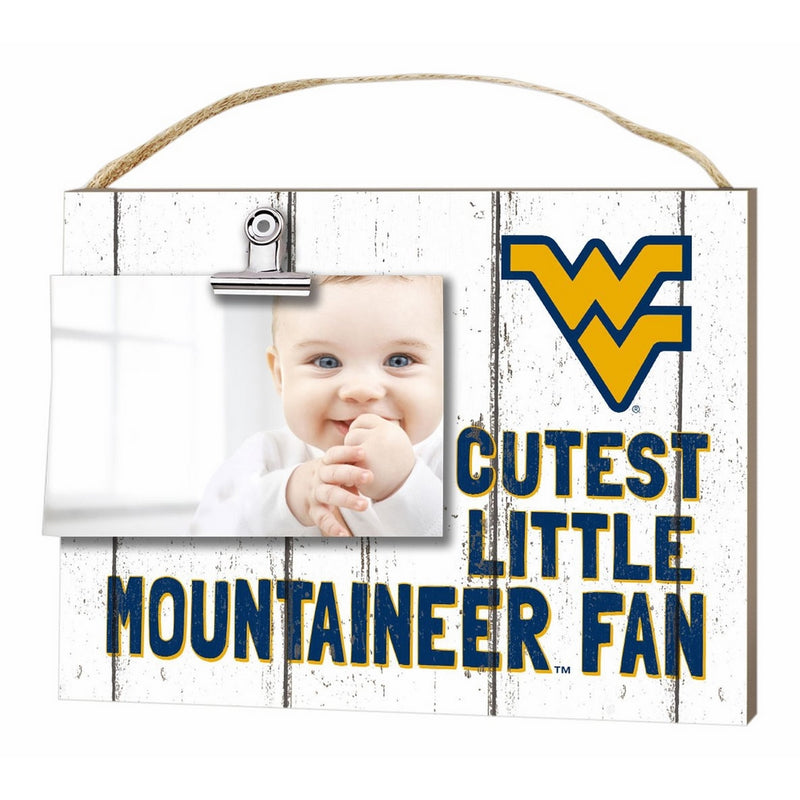 KH Sports Fan 10" x 8" West Virginia Mountaineers Clip It Weathered Baby Logo Collage Photo Frame