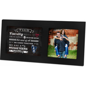 KH Sports Fan 16"X8" Xavier Ohio Musketeers Family Cheer Black Single Collage Photo Frame