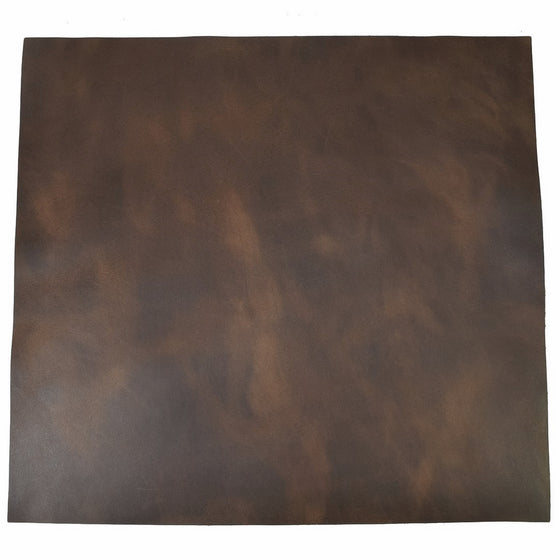 Leather Square (12"x12") for Crafts / Tooling / Hobby Workshop, Medium Weight (1.8mm) by Hide & Drink :: Bourbon Brown