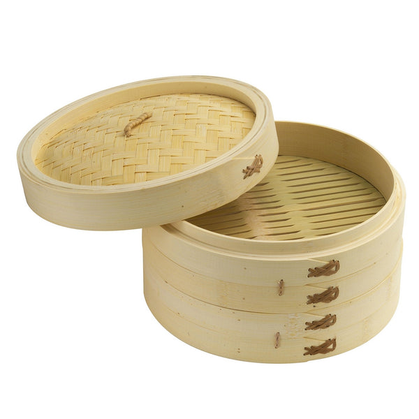 Joyce Chen 26-0013, Bamboo Steamer Set, 10-inch