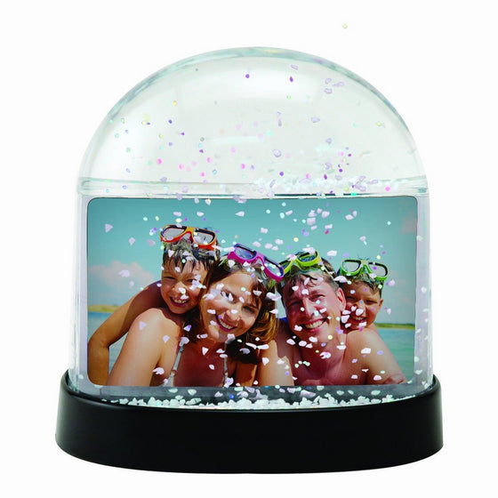 Horizontal Photo Snow Globe (Clear)