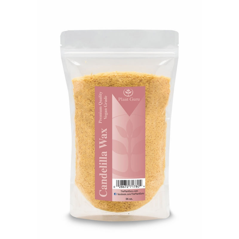 Candelilla Wax (Vegan Wax) 100% Natural and Pure Wax Flakes, 1lb.