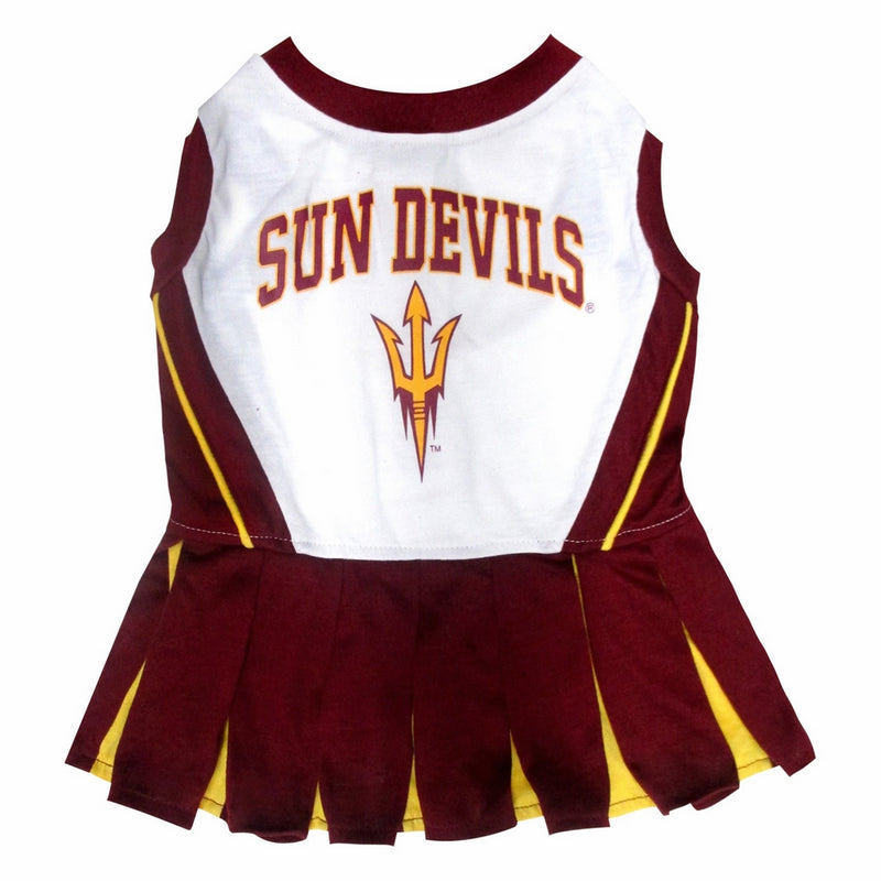 Pets First Collegiate Arizona State University Sun Devils Dog Cheerleader Dress, Medium