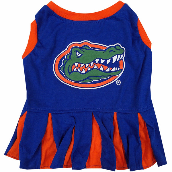 Pets First Collegiate Florida Gators Dog Cheerleader Dress, Medium
