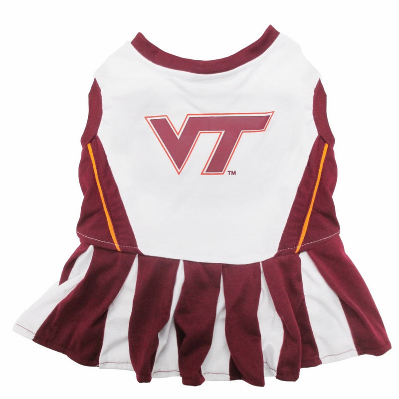 Pets First Collegiate Virginia Tech Dog Cheerleader Dress, Medium