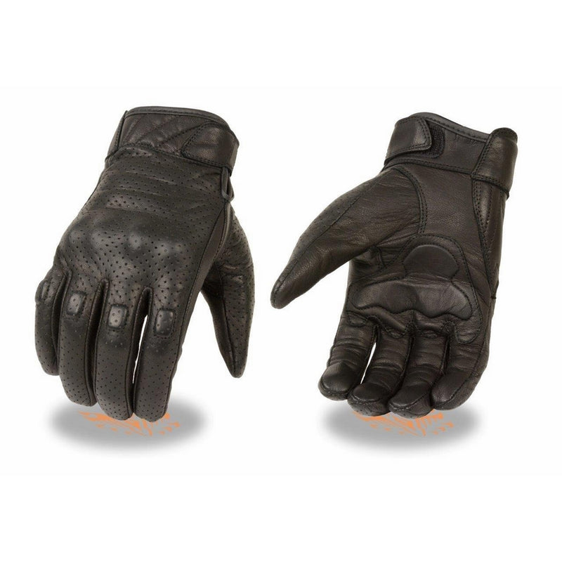 Milwaukee Leather Men's Premium Leather Perforated Cruiser Gloves MG7500 (XL)