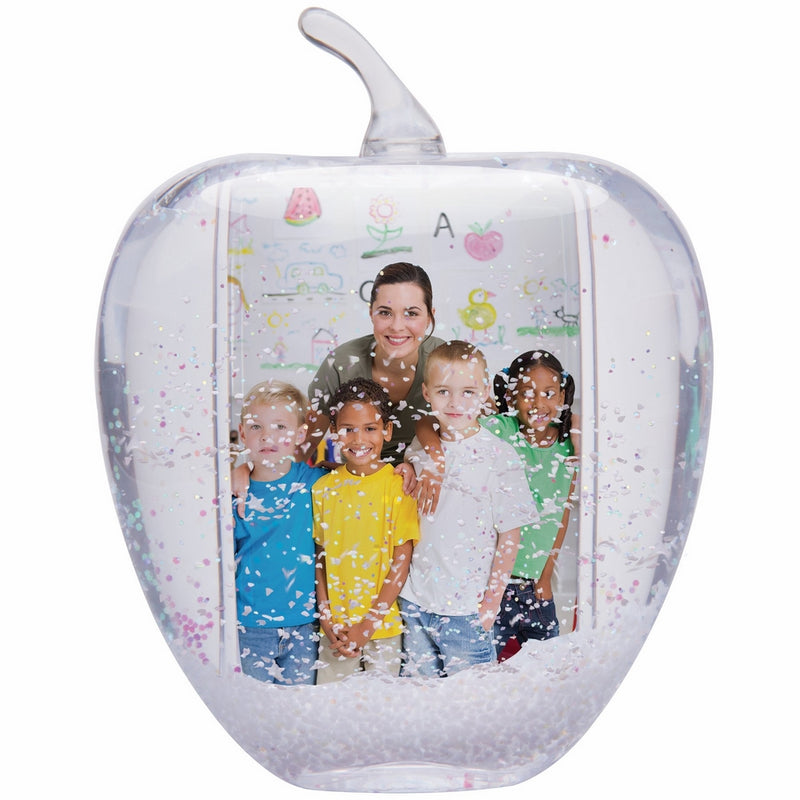 Apple Photo Snow Globe - Holds 2 photos