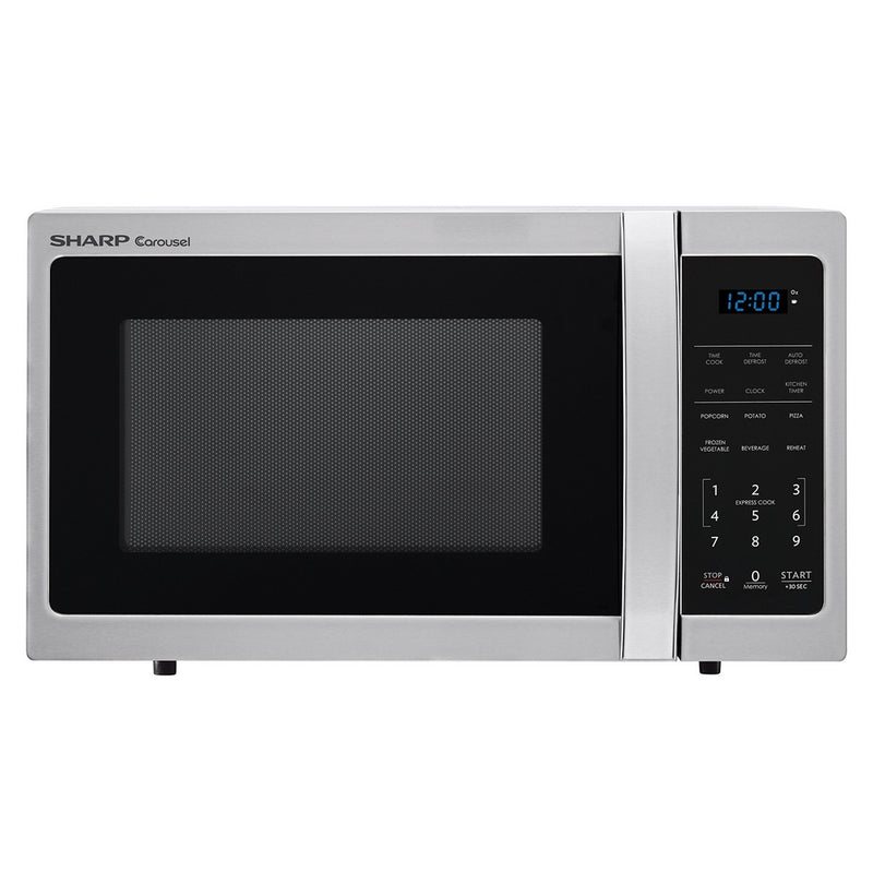 Sharp Microwaves ZSMC0912BS Sharp 900W Countertop Microwave Oven, 0.9 Cubic Foot, Stainless Steel