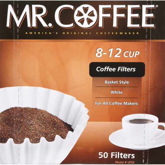 Mr. Coffee Coffee Basket Filters 8 12 Cup 50 Filters