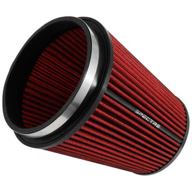 Spectre Performance HPR9891 Universal Clamp-On Air Filter: Round Tapered; 6 in (152 mm) Flange ID; 8.5 in (216 mm) Height; 7.719 in (196 mm) Base; 5.125 in (130 mm) Top