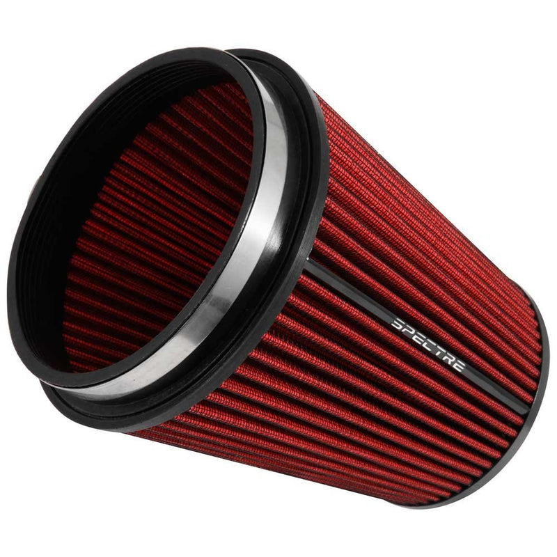 Spectre Performance HPR9891 Universal Clamp-On Air Filter: Round Tapered; 6 in (152 mm) Flange ID; 8.5 in (216 mm) Height; 7.719 in (196 mm) Base; 5.125 in (130 mm) Top