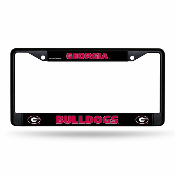 NCAA Georgia Bulldogs Chrome Plate Frame, Black