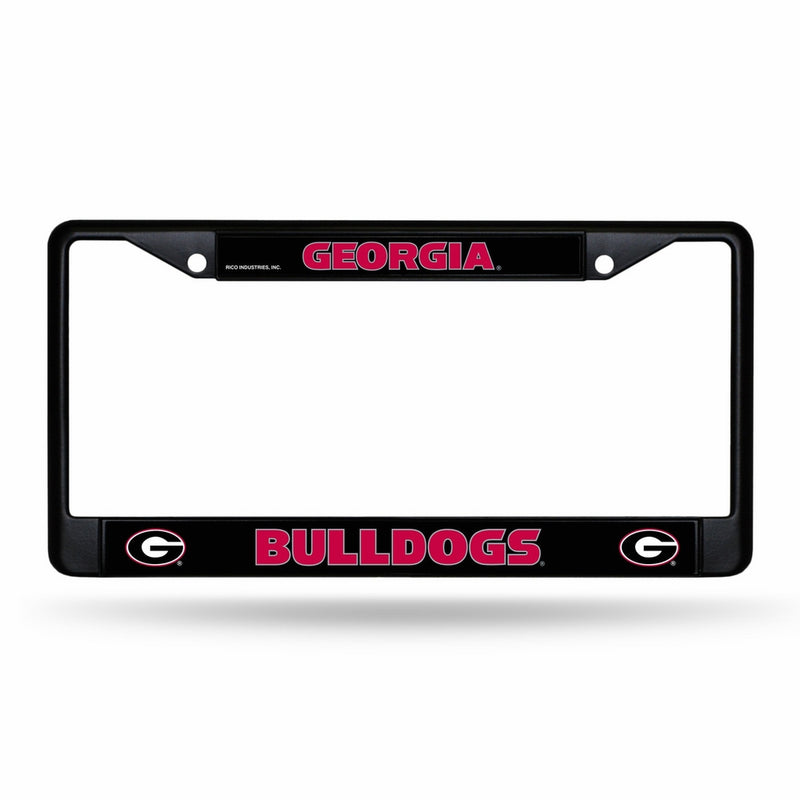 NCAA Georgia Bulldogs Chrome Plate Frame, Black