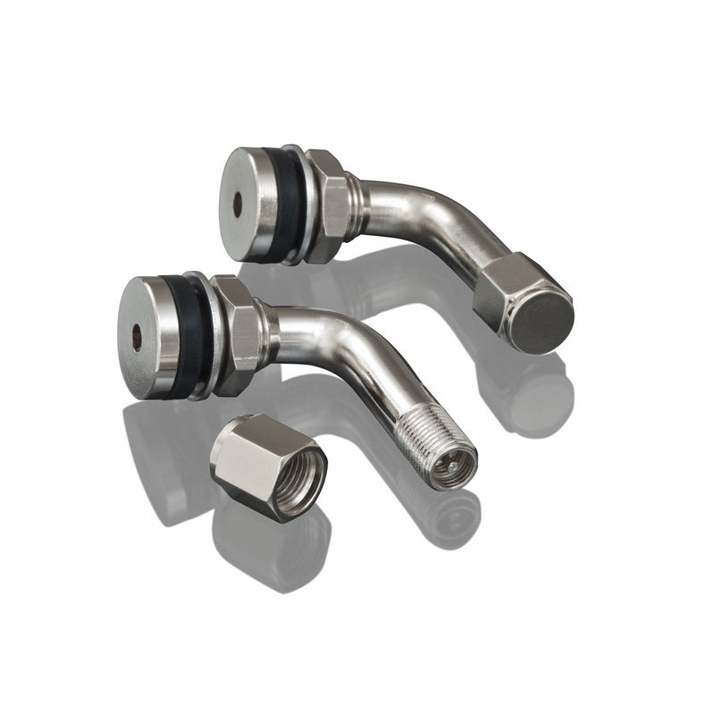 Show Chrome Accessories (5-802) 90 Degree Nickel Valve Stem