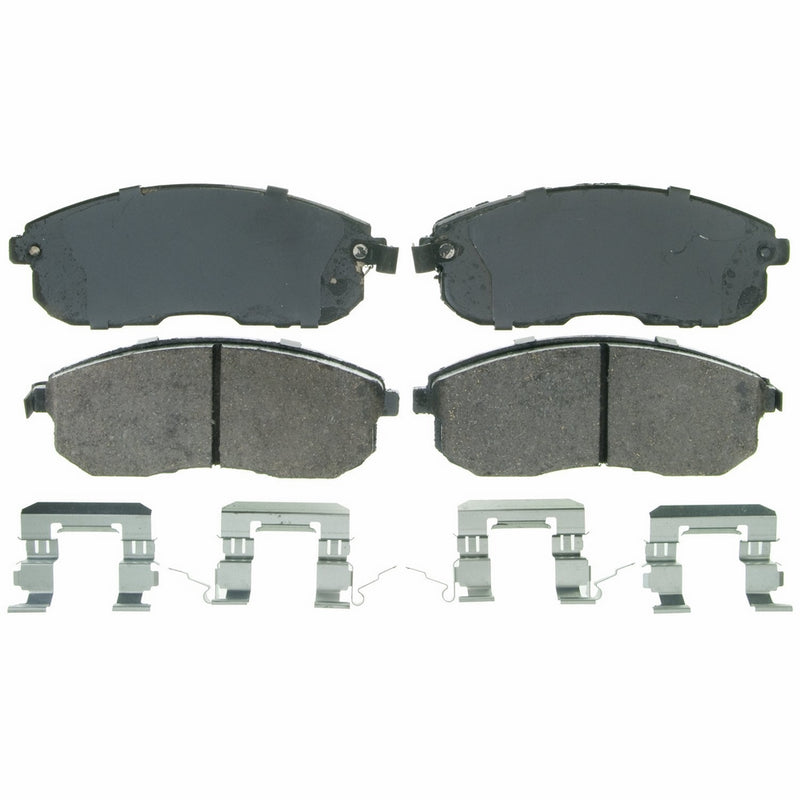 Wagner QuickStop ZD815 Ceramic Disc Pad Set Includes Pad Installation Hardware, Front