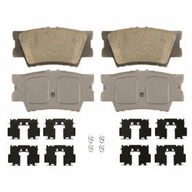 Wagner ThermoQuiet QC1212 Ceramic Disc Pad Set With Installation Hardware, Rear