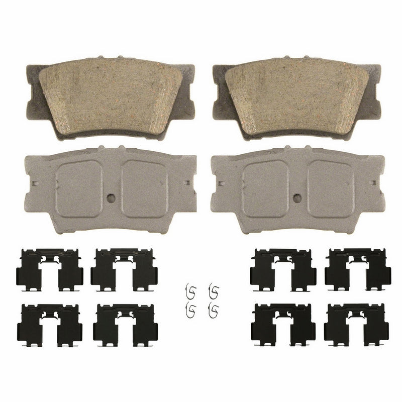 Wagner ThermoQuiet QC1212 Ceramic Disc Pad Set With Installation Hardware, Rear
