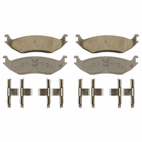 Wagner ThermoQuiet QC967A Ceramic Disc Pad Set With Installation Hardware, Rear