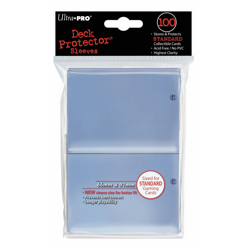 Ultra Pro Deck Protectors Solid Standard Clear - DP Solid CL 100 Count