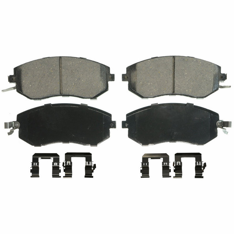 Wagner QuickStop ZD1539 Ceramic Disc Pad Set Includes Pad Installation Hardware, Front