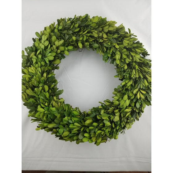 Preserved Boxwood Wreath 14 in by Tradingsmith