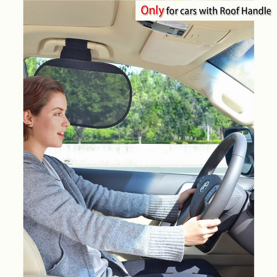 TFY Car Interior Roof Handle Sunshade Sun Protection plus Glare Reduction for Driver and Passengers