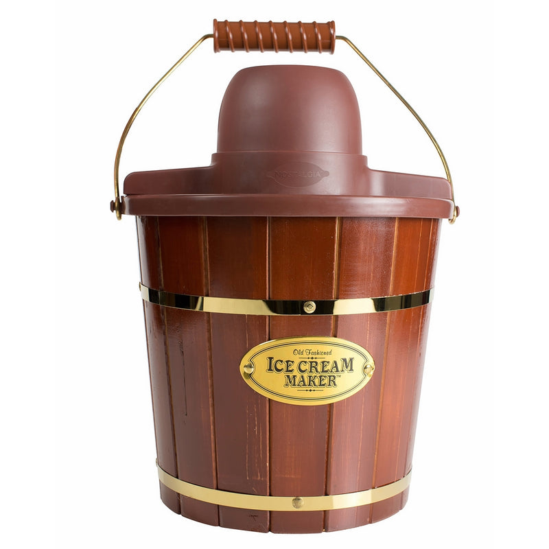 Nostalgia Wood Bucket Ice Cream Maker