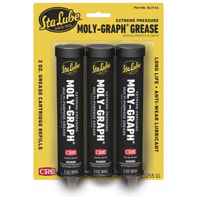 CRC SL3144 Moly-Graph Extreme Pressure Multi-Purpose Lithium Grease, 3 Oz