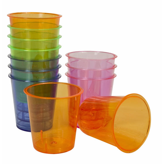 Evriholder EvriShot Neon Shot Glasses, 12-Pack