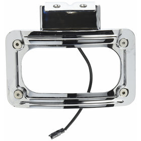 Kuryakyn 5699 LED Curved License Plate Frame with Mount