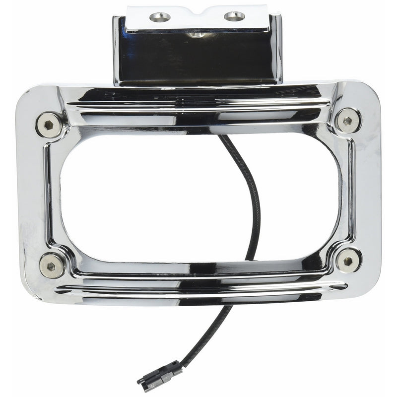 Kuryakyn 5699 LED Curved License Plate Frame with Mount