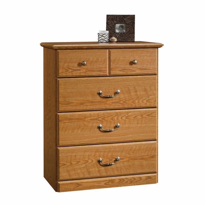 Sauder Orchard Hills 4-Drawer Chest, Carolina Oak Finish