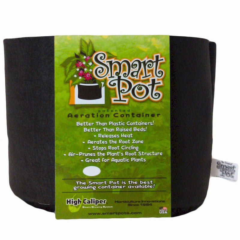 Smart Pots 1-Gallon Smart Pot Soft-Sided Container, Black