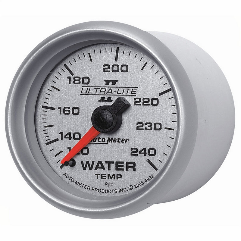 Auto Meter 4932 Ultra-Lite II 2-1/16" 120-240 Degree F Mechanical Water Temperature Gauge