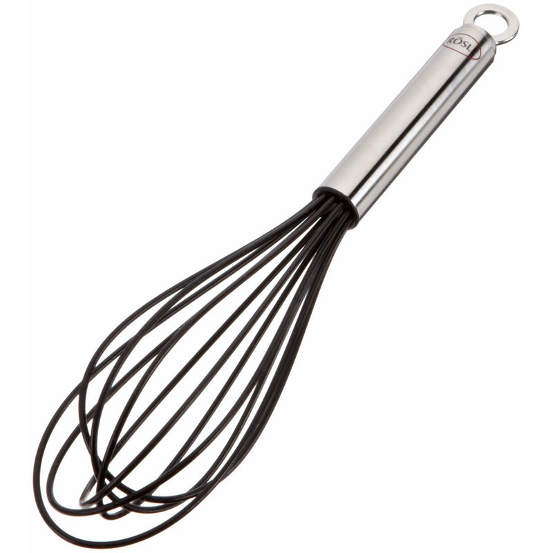 Rösle Stainless Steel & Silicone Balloon Egg Whisk, 6 Wire, 10.6-inch