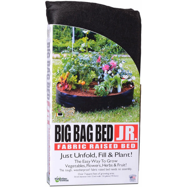 Smart Pots 12050 Big Bag Bed Fabric Raised Planting Bed, Junior, Black