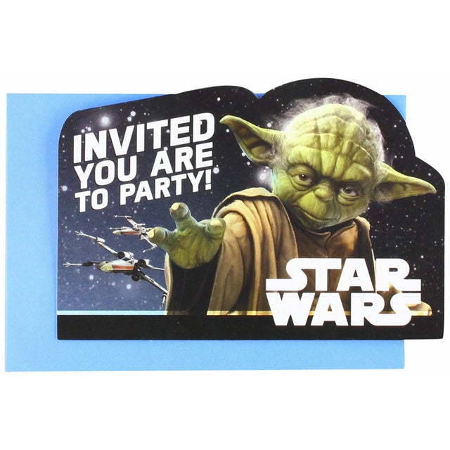 American Greetings Star Wars Postcard Invites (8 Count), Multi-Colored, 8 in. x 5 in
