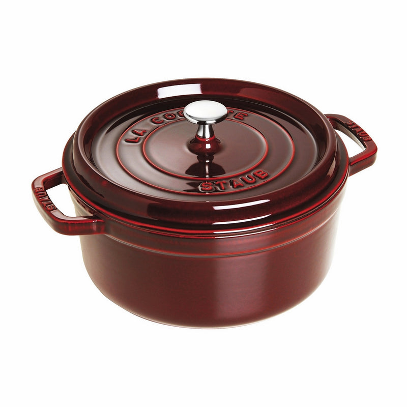 Staub 4 Quart Round Cocotte, Grenadine