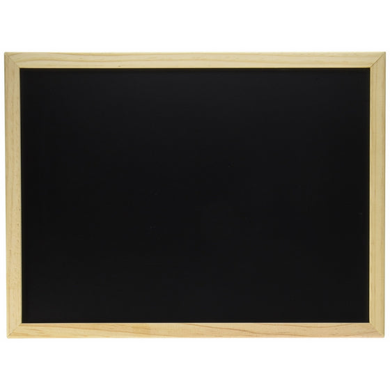 Darice 9172-76 Black Board with Wood Frame, 12 by 16-Inch