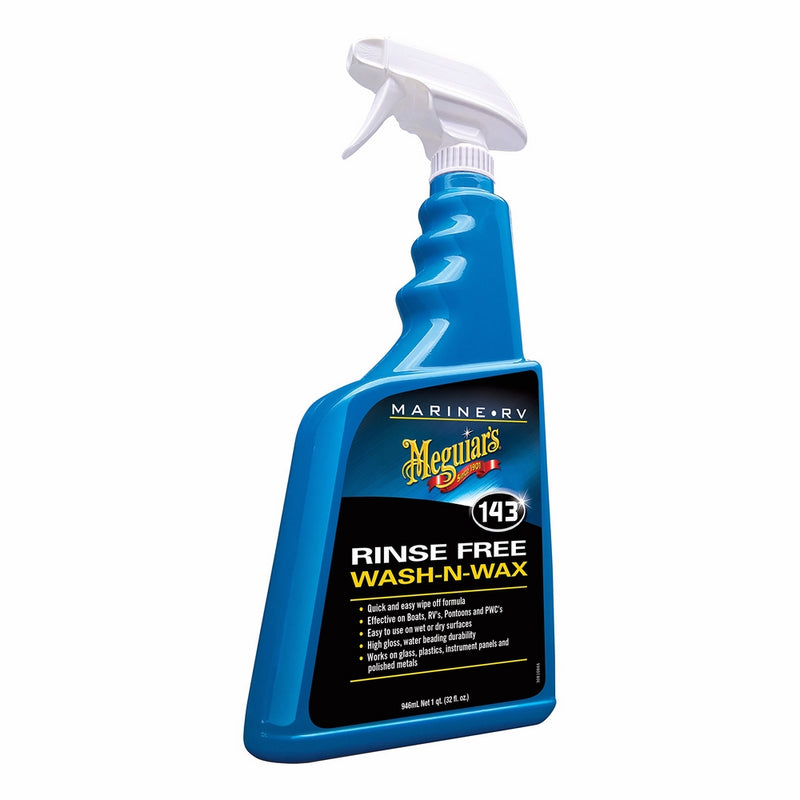 Meguiar's M14332 Marine/RV Rinse Free Wash and Wax - 32 fl. oz.