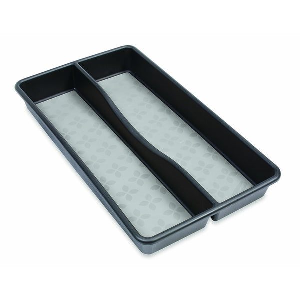 Rubbermaid No-Slip Gadget Tray, Black with Gray Base (1994533)