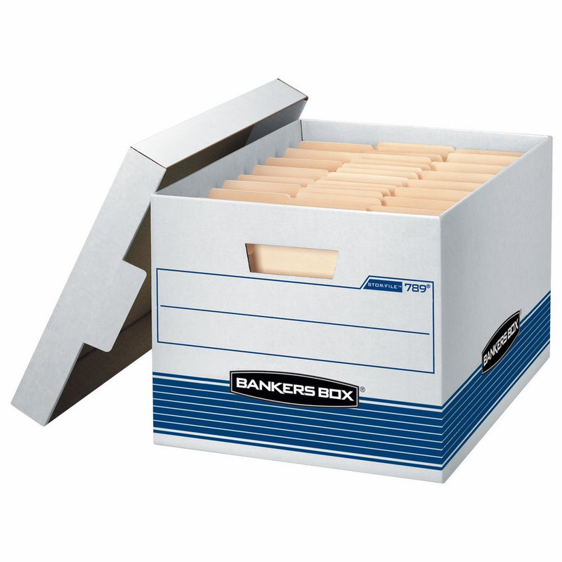 Bankers Box Stor/File Medium-Duty Storage Boxes, Letter/Legal, 4-Pack (0078907)