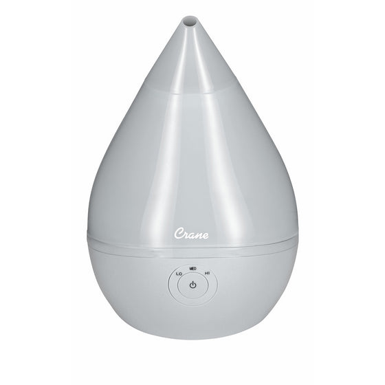 Crane USA Filter-Free Droplet Cool Mist Humidifier, Grey