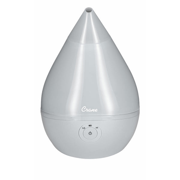 Crane USA Filter-Free Droplet Cool Mist Humidifier, Grey