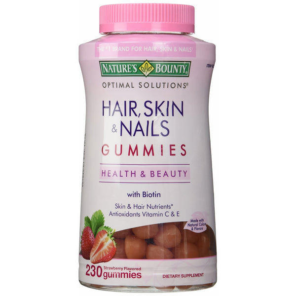 Nature's Bounty Hair Skin and Nails, 230 Gummies