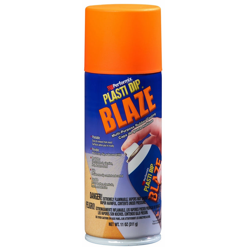 Performix 11218 Plasti Dip Blaze Orange Multi-Purpose Rubber Coating Aerosol - 11 oz.
