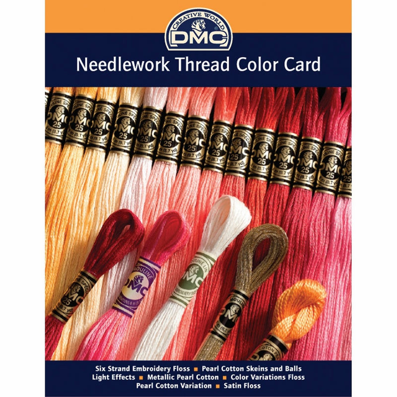 DMC COLORCRD Needlework Threads 12-Page Printed Color Card